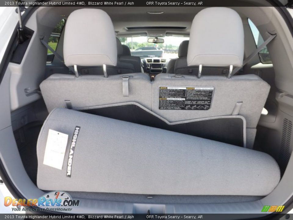 2013 Toyota Highlander Hybrid Limited 4WD Blizzard White Pearl / Ash Photo #20
