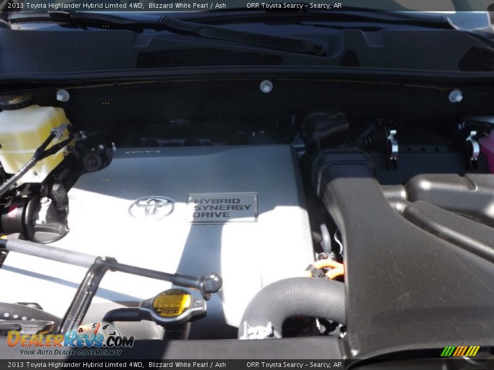 2013 Toyota Highlander Hybrid Limited 4WD Blizzard White Pearl / Ash Photo #23