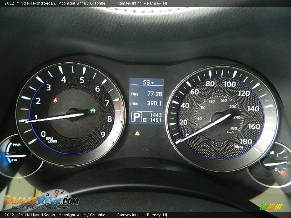 2012 Infiniti M Hybrid Sedan Gauges Photo #15
