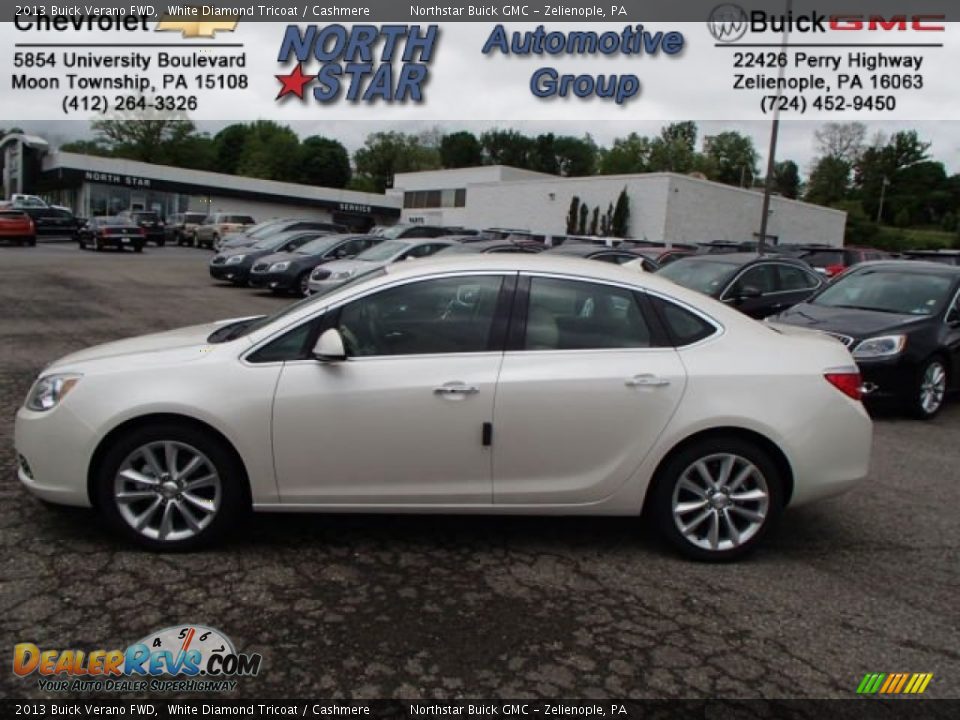 2013 Buick Verano FWD White Diamond Tricoat / Cashmere Photo #1