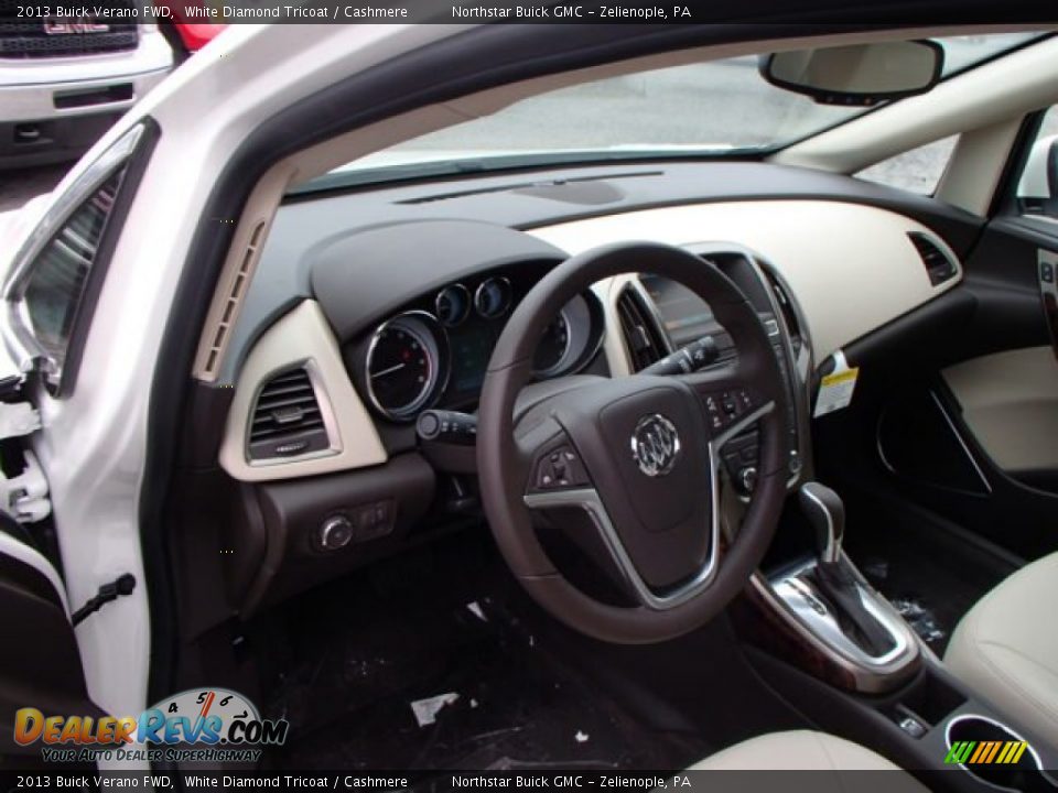 2013 Buick Verano FWD White Diamond Tricoat / Cashmere Photo #10