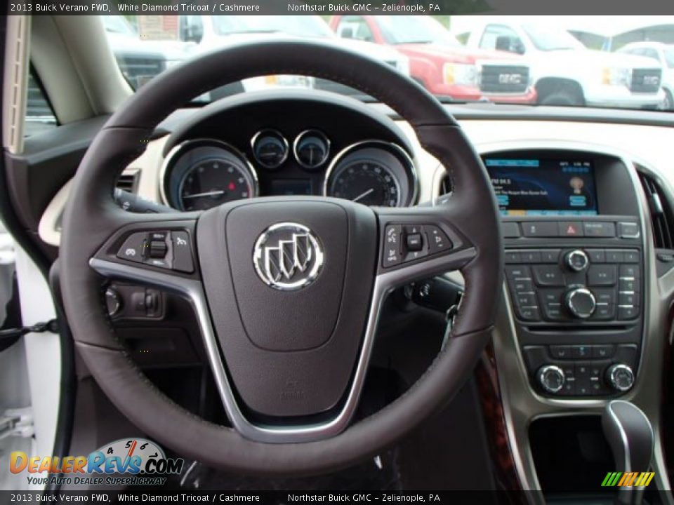 2013 Buick Verano FWD White Diamond Tricoat / Cashmere Photo #18