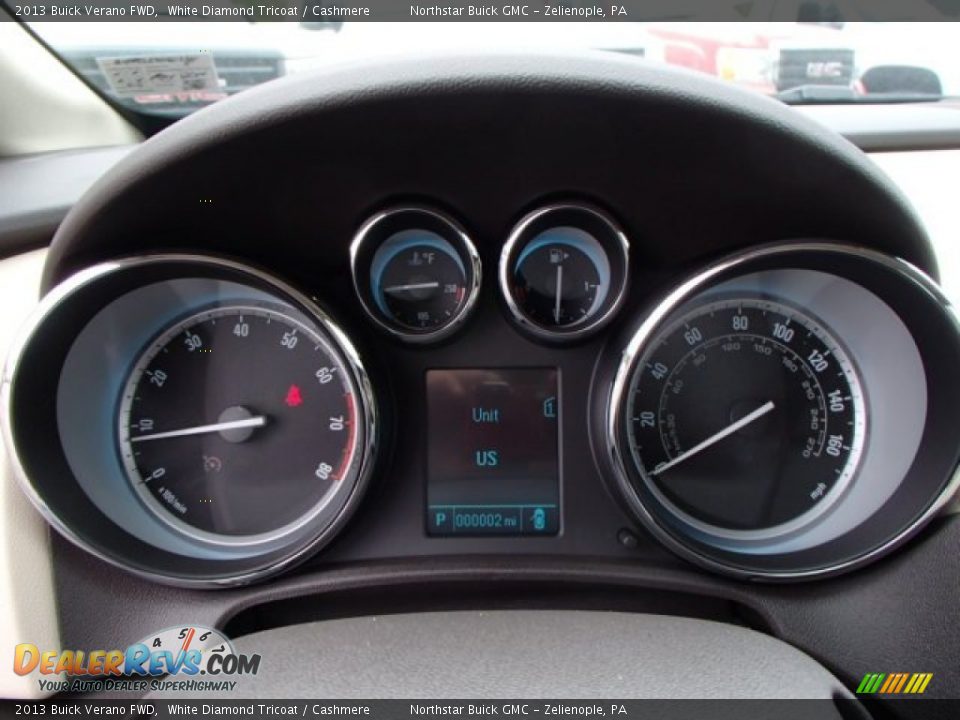 2013 Buick Verano FWD White Diamond Tricoat / Cashmere Photo #19