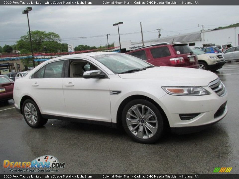 2010 Ford Taurus Limited White Suede Metallic / Light Stone Photo #5