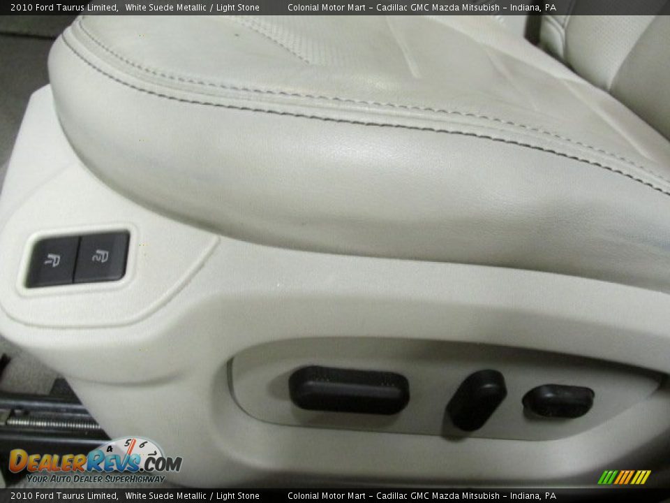 2010 Ford Taurus Limited White Suede Metallic / Light Stone Photo #11