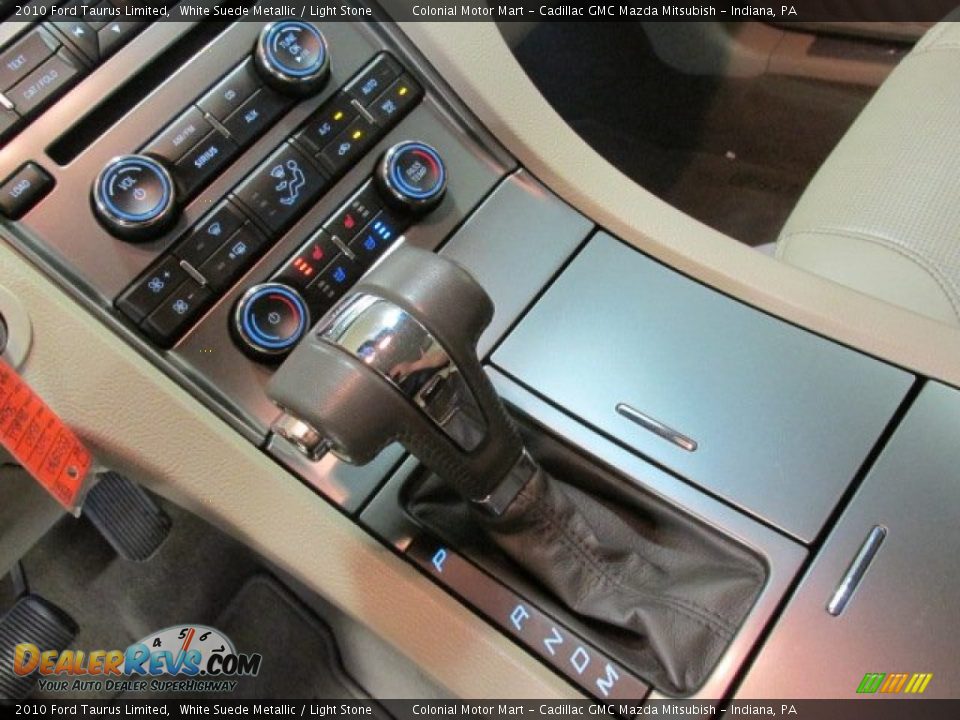 2010 Ford Taurus Limited White Suede Metallic / Light Stone Photo #14