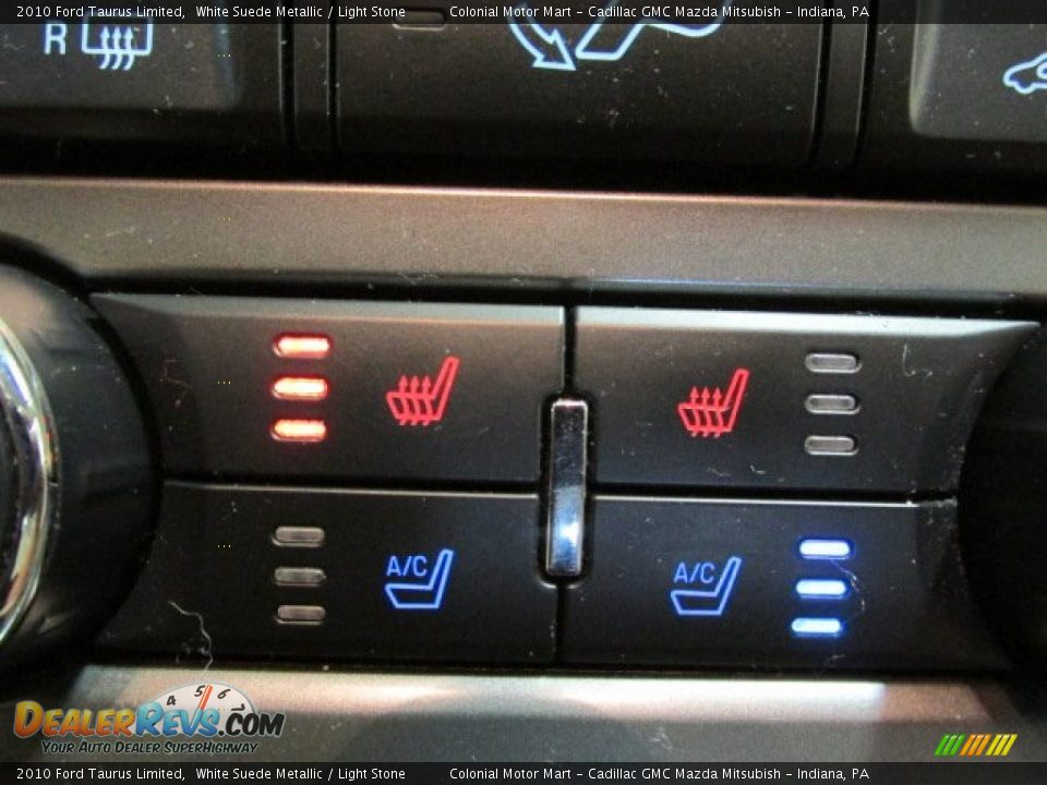 2010 Ford Taurus Limited White Suede Metallic / Light Stone Photo #15