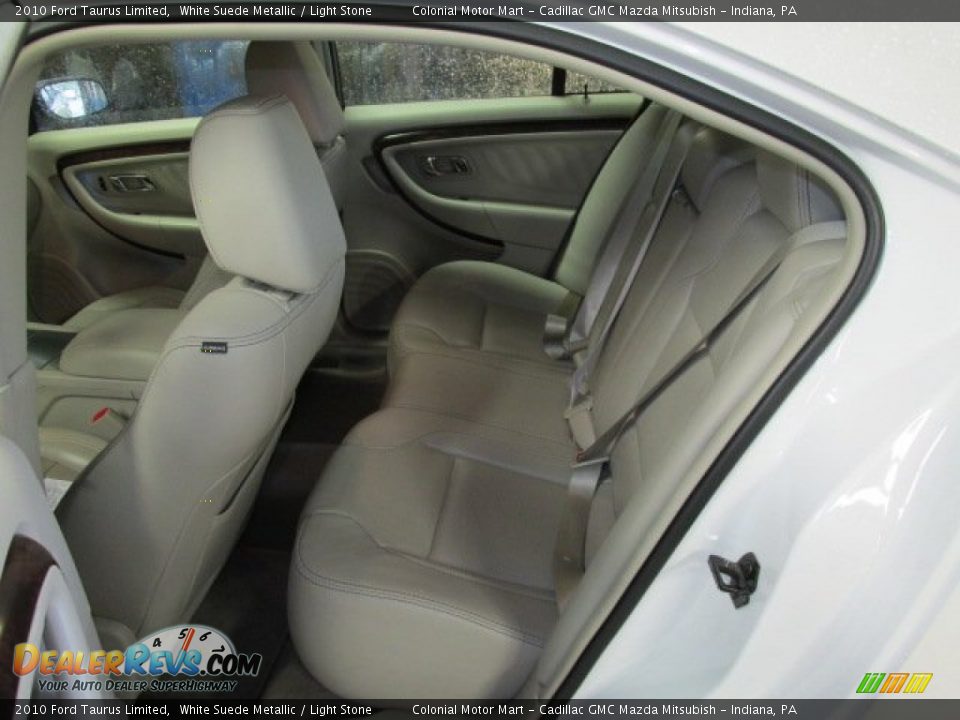 2010 Ford Taurus Limited White Suede Metallic / Light Stone Photo #16