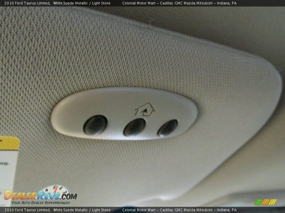 2010 Ford Taurus Limited White Suede Metallic / Light Stone Photo #22