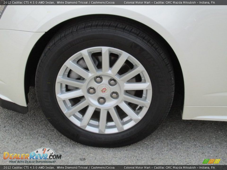 2012 Cadillac CTS 4 3.0 AWD Sedan White Diamond Tricoat / Cashmere/Cocoa Photo #3