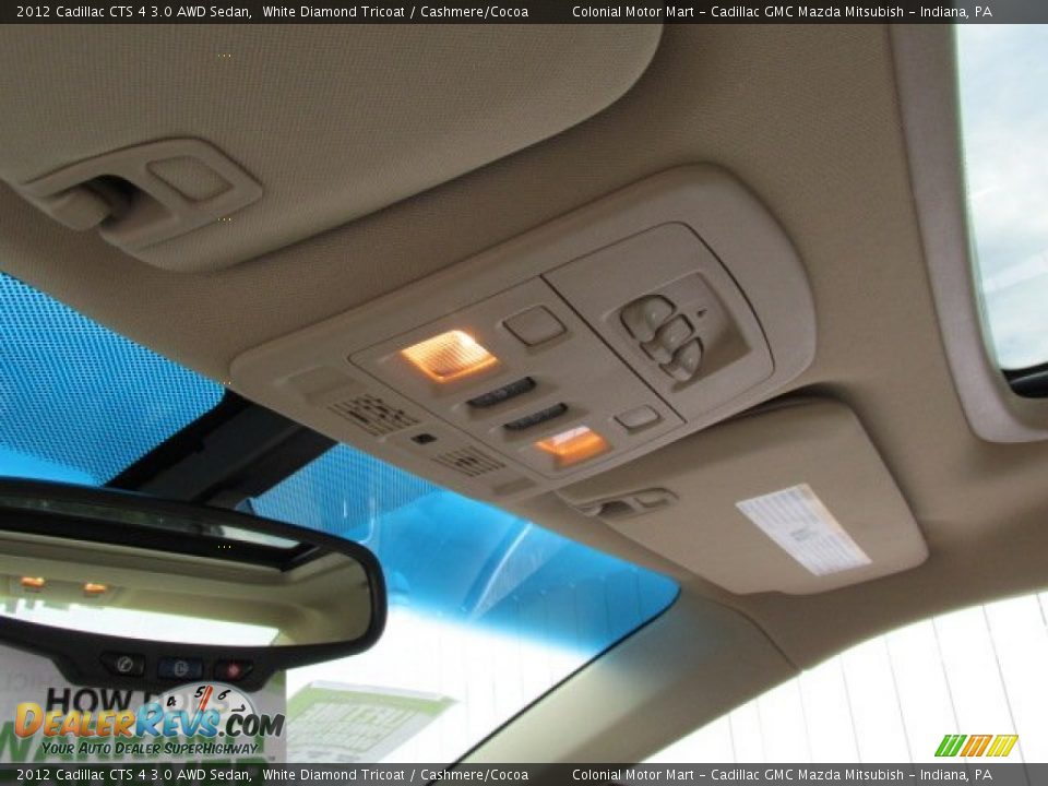 2012 Cadillac CTS 4 3.0 AWD Sedan White Diamond Tricoat / Cashmere/Cocoa Photo #10