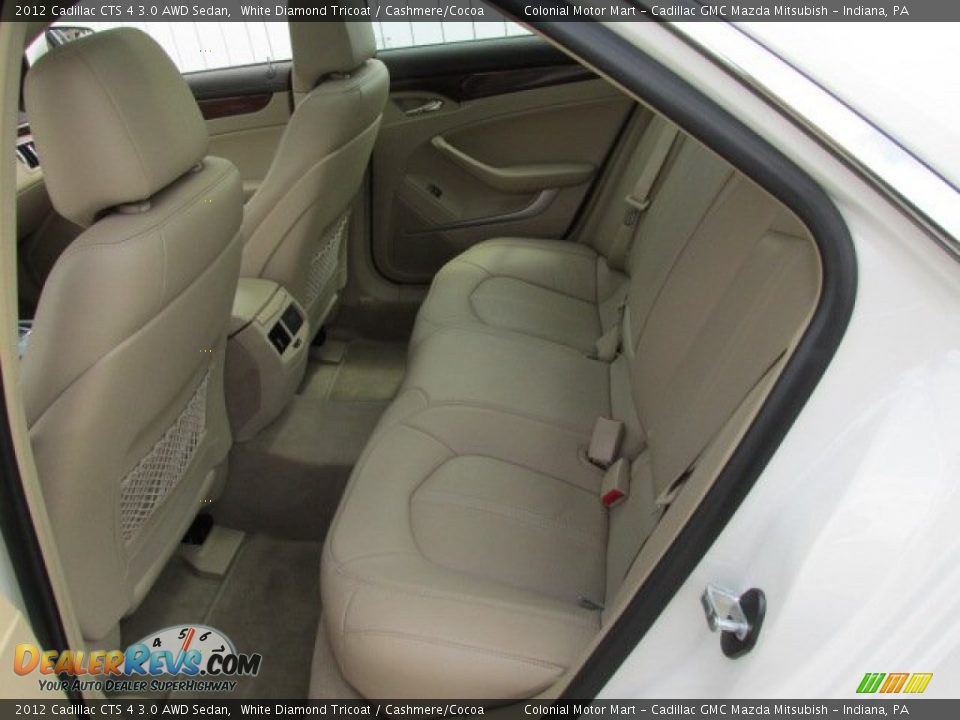 Rear Seat of 2012 Cadillac CTS 4 3.0 AWD Sedan Photo #13