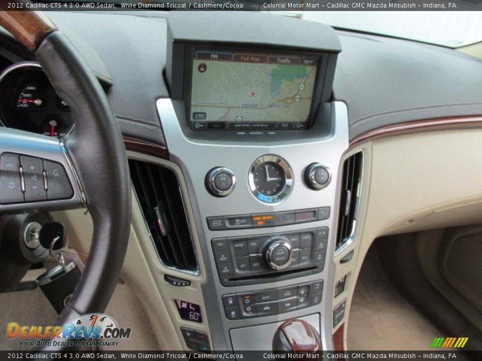 2012 Cadillac CTS 4 3.0 AWD Sedan White Diamond Tricoat / Cashmere/Cocoa Photo #14