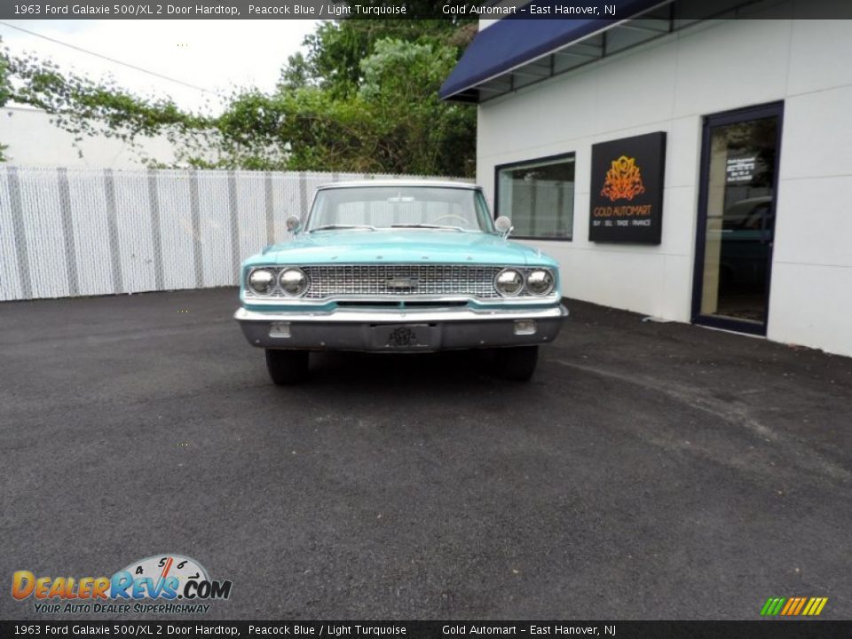 1963 Ford Galaxie 500/XL 2 Door Hardtop Peacock Blue / Light Turquoise Photo #2