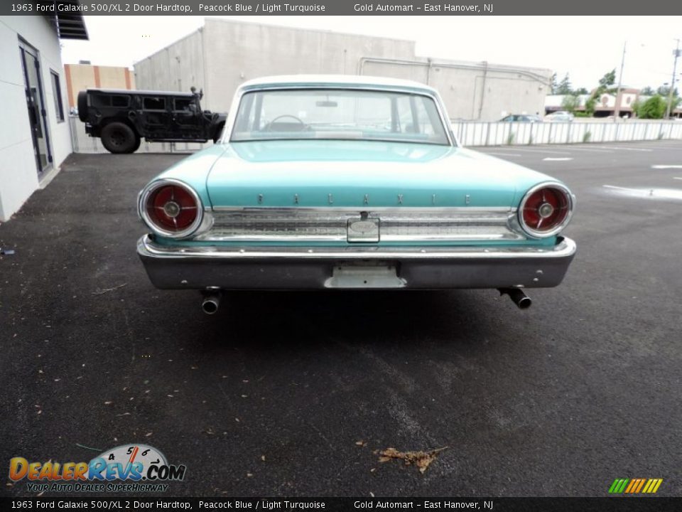 1963 Ford Galaxie 500/XL 2 Door Hardtop Peacock Blue / Light Turquoise Photo #8