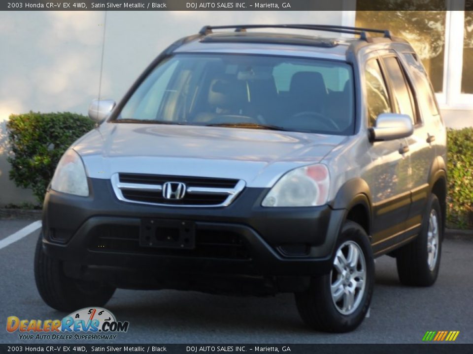 2003 Honda CR-V EX 4WD Satin Silver Metallic / Black Photo #1