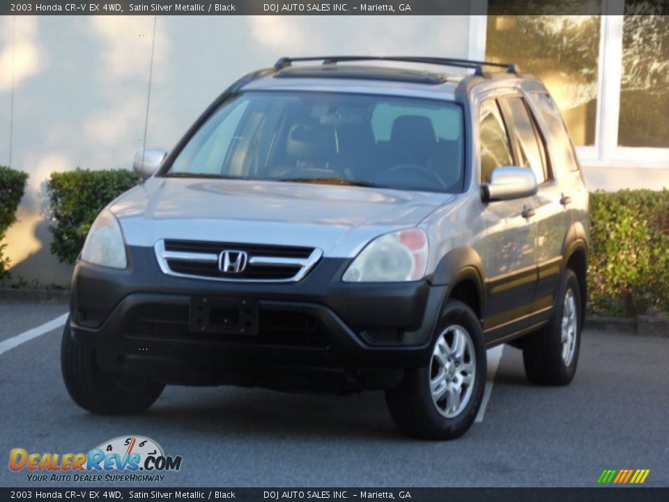 2003 Honda CR-V EX 4WD Satin Silver Metallic / Black Photo #2