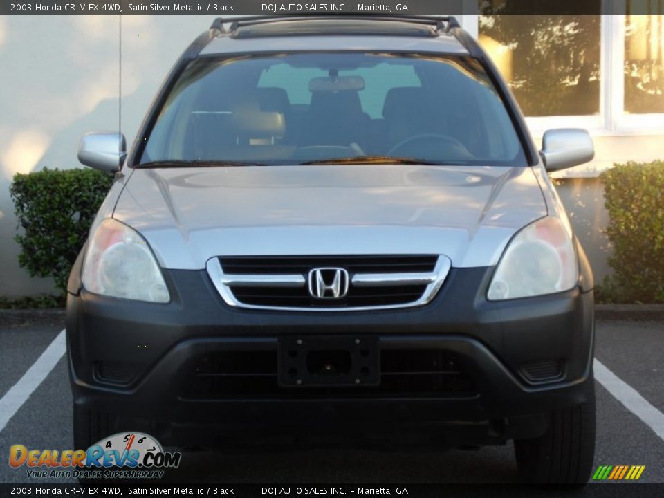 2003 Honda CR-V EX 4WD Satin Silver Metallic / Black Photo #4