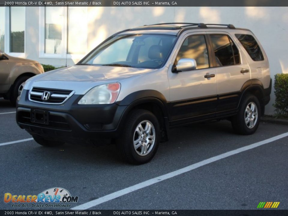 2003 Honda CR-V EX 4WD Satin Silver Metallic / Black Photo #7