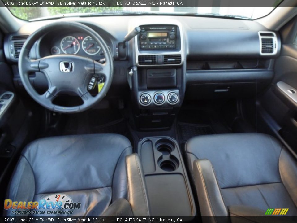 2003 Honda CR-V EX 4WD Satin Silver Metallic / Black Photo #9