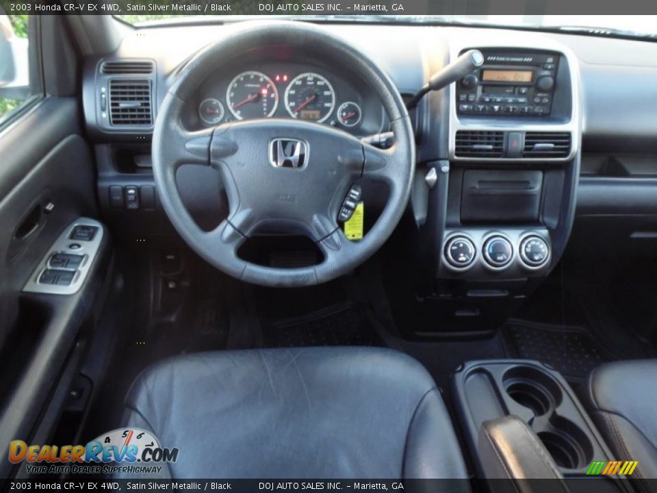2003 Honda CR-V EX 4WD Satin Silver Metallic / Black Photo #10