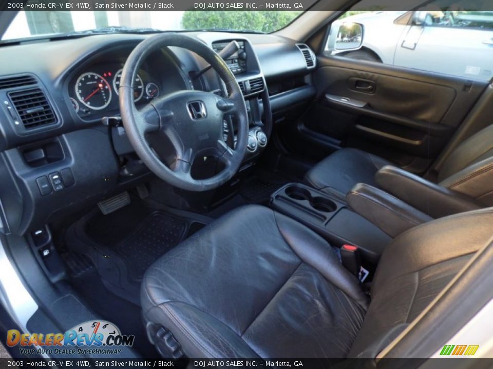 2003 Honda CR-V EX 4WD Satin Silver Metallic / Black Photo #11