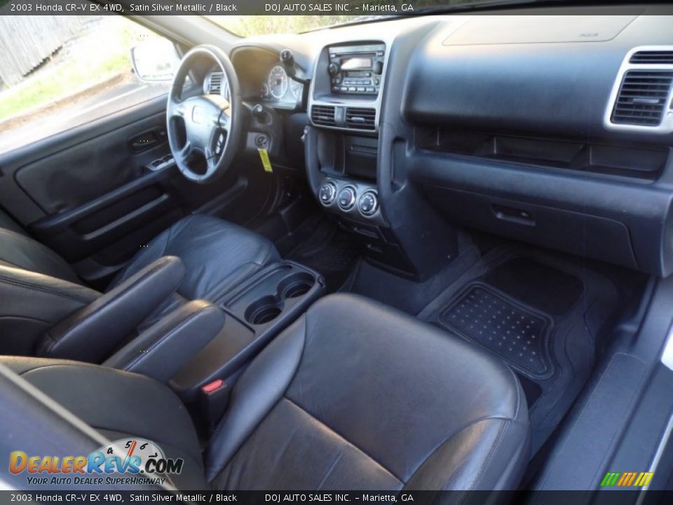 2003 Honda CR-V EX 4WD Satin Silver Metallic / Black Photo #12