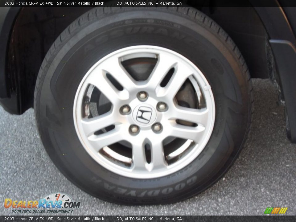 2003 Honda CR-V EX 4WD Satin Silver Metallic / Black Photo #25