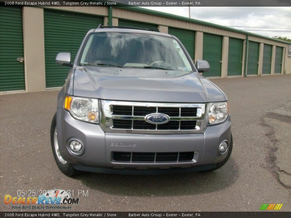 2008 Ford Escape Hybrid 4WD Tungsten Grey Metallic / Stone Photo #2