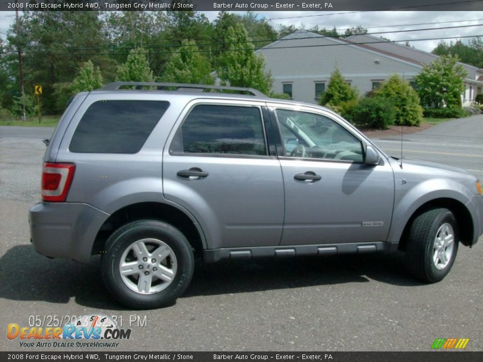 2008 Ford Escape Hybrid 4WD Tungsten Grey Metallic / Stone Photo #4
