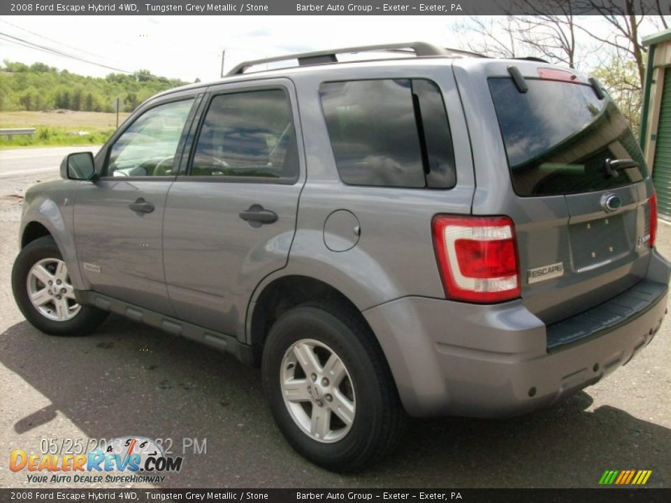 2008 Ford Escape Hybrid 4WD Tungsten Grey Metallic / Stone Photo #5