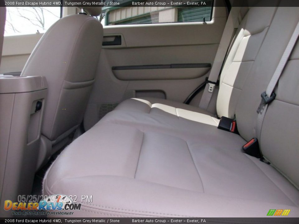 2008 Ford Escape Hybrid 4WD Tungsten Grey Metallic / Stone Photo #9