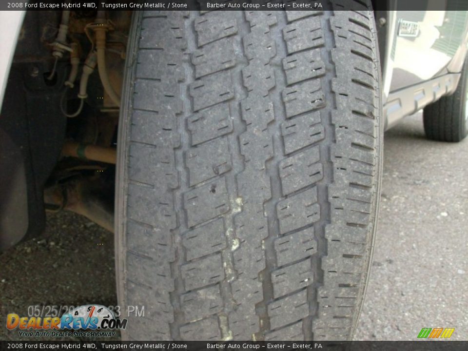 2008 Ford Escape Hybrid 4WD Tungsten Grey Metallic / Stone Photo #13