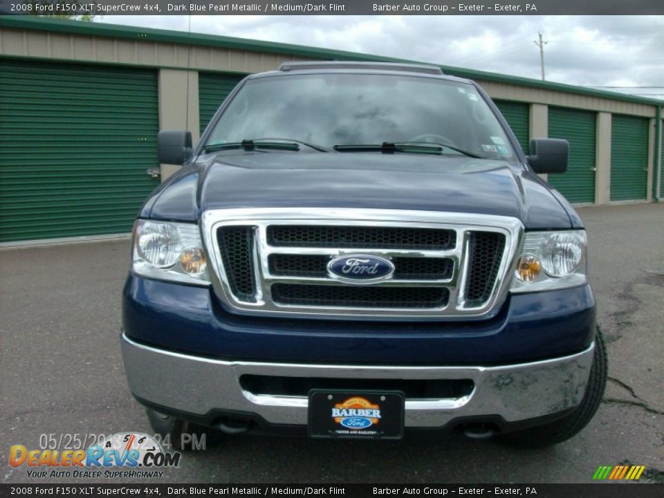 2008 Ford F150 XLT SuperCrew 4x4 Dark Blue Pearl Metallic / Medium/Dark Flint Photo #2
