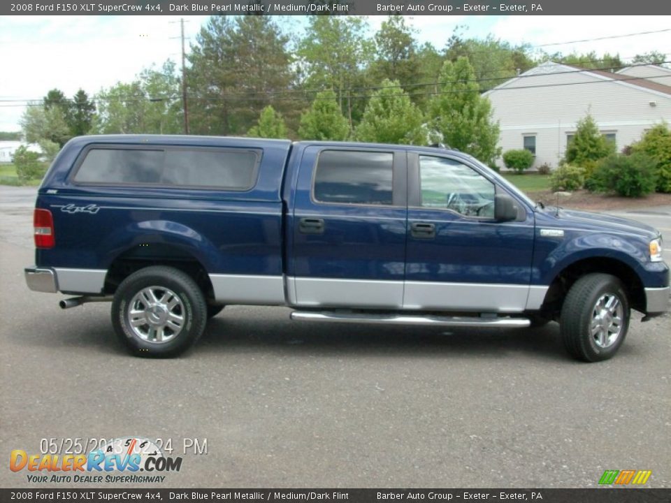 2008 Ford F150 XLT SuperCrew 4x4 Dark Blue Pearl Metallic / Medium/Dark Flint Photo #4