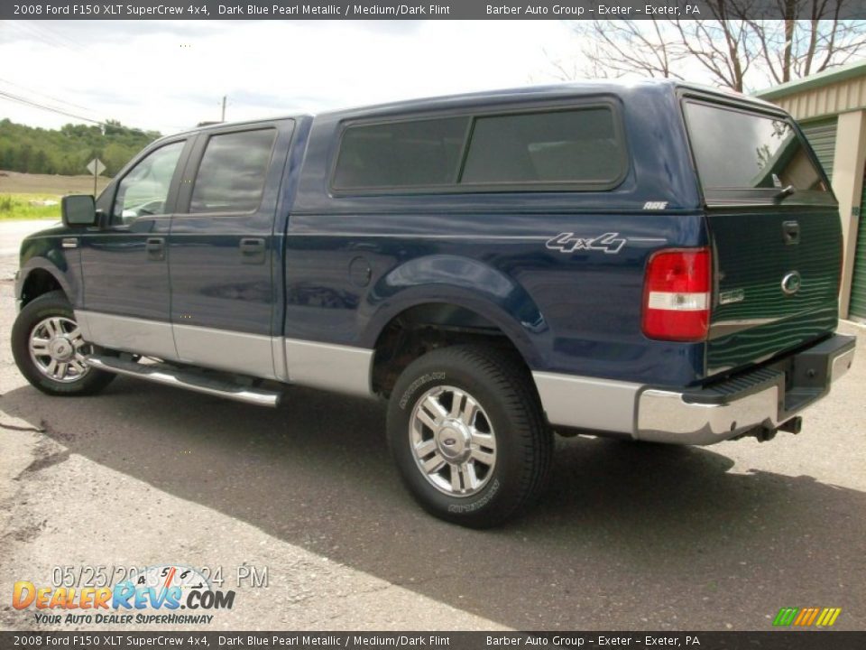 2008 Ford F150 XLT SuperCrew 4x4 Dark Blue Pearl Metallic / Medium/Dark Flint Photo #5