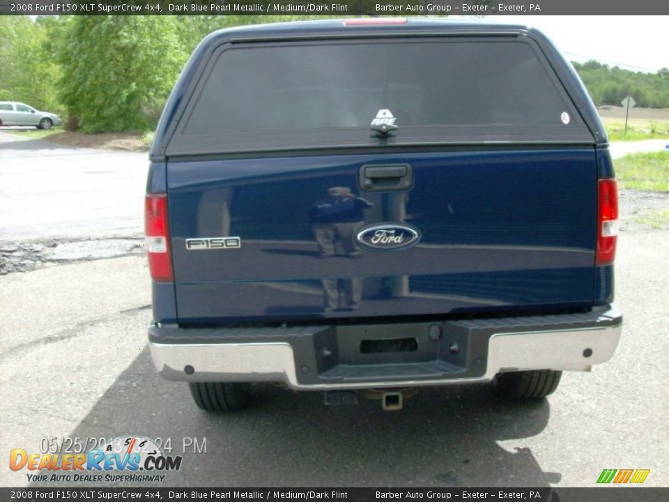 2008 Ford F150 XLT SuperCrew 4x4 Dark Blue Pearl Metallic / Medium/Dark Flint Photo #6