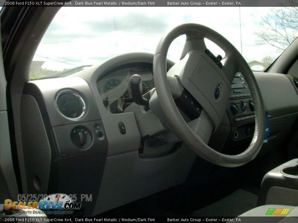 2008 Ford F150 XLT SuperCrew 4x4 Dark Blue Pearl Metallic / Medium/Dark Flint Photo #8