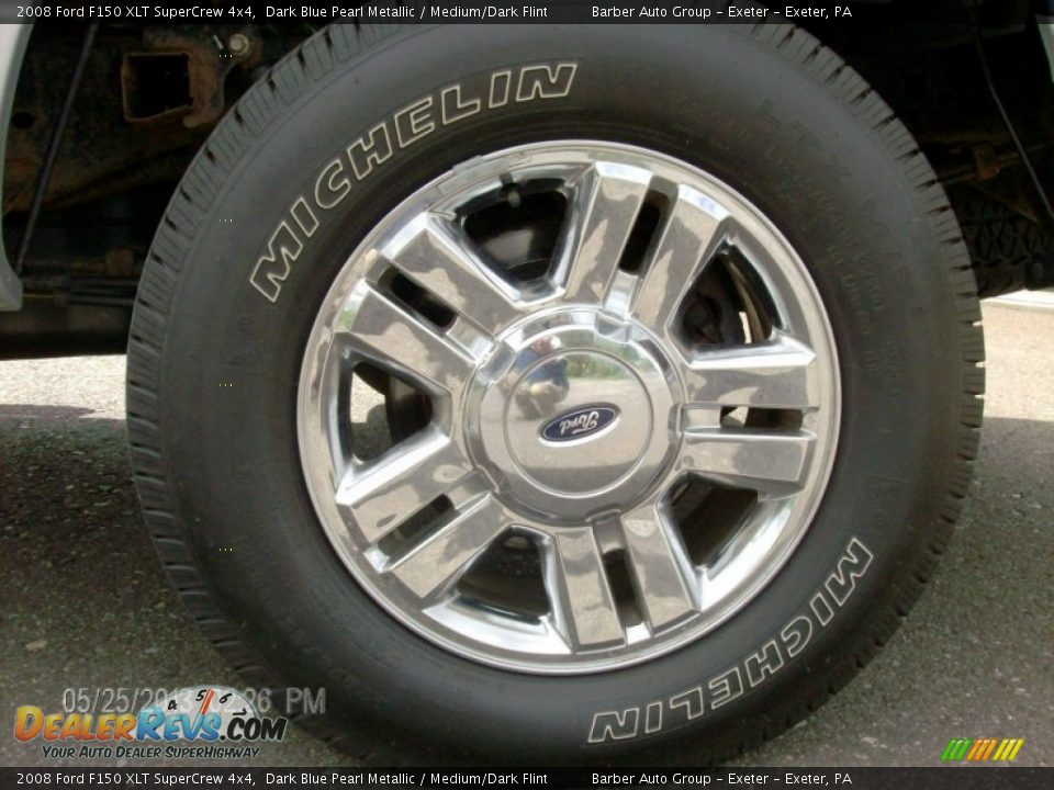 2008 Ford F150 XLT SuperCrew 4x4 Dark Blue Pearl Metallic / Medium/Dark Flint Photo #12