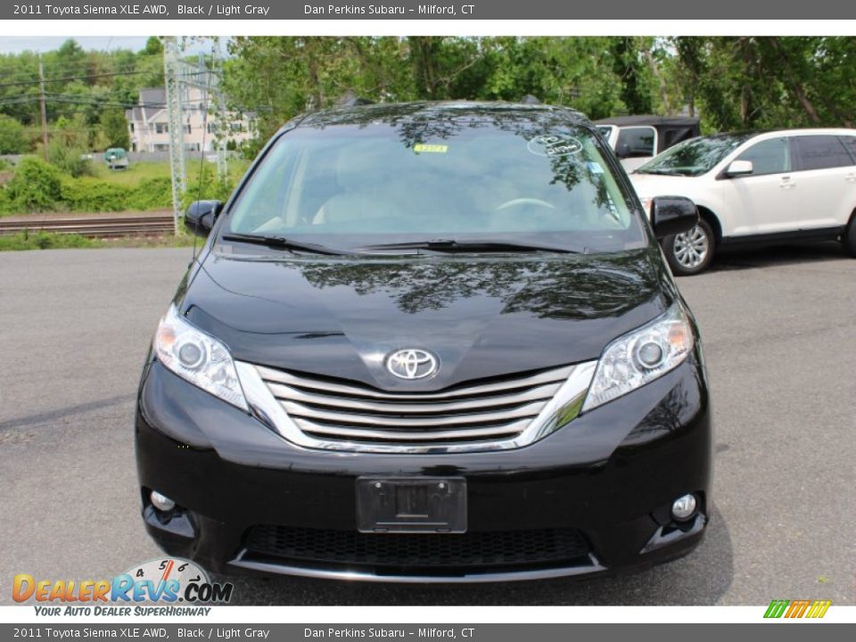 2011 Toyota Sienna XLE AWD Black / Light Gray Photo #2