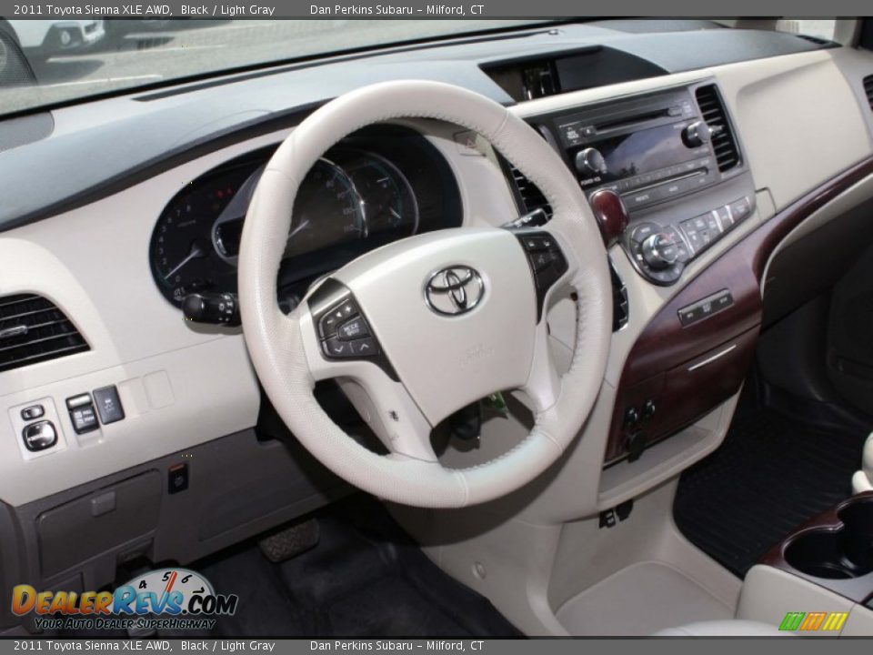 2011 Toyota Sienna XLE AWD Black / Light Gray Photo #5
