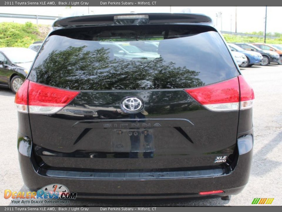 2011 Toyota Sienna XLE AWD Black / Light Gray Photo #7