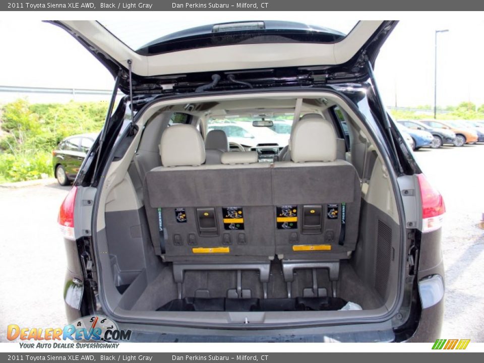 2011 Toyota Sienna XLE AWD Black / Light Gray Photo #8