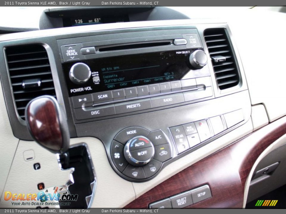 2011 Toyota Sienna XLE AWD Black / Light Gray Photo #14