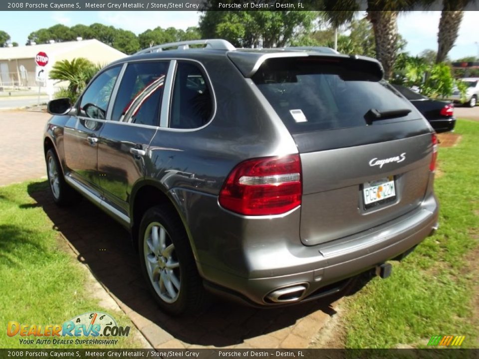 2008 Porsche Cayenne S Meteor Grey Metallic / Stone/Steel Grey Photo #3