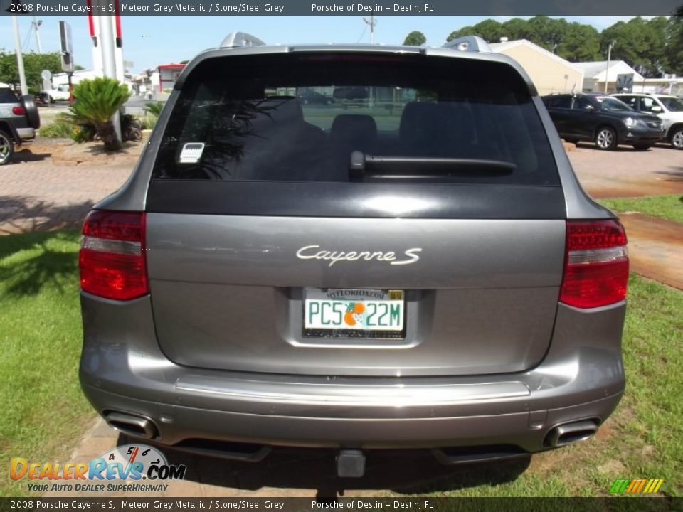 2008 Porsche Cayenne S Meteor Grey Metallic / Stone/Steel Grey Photo #4