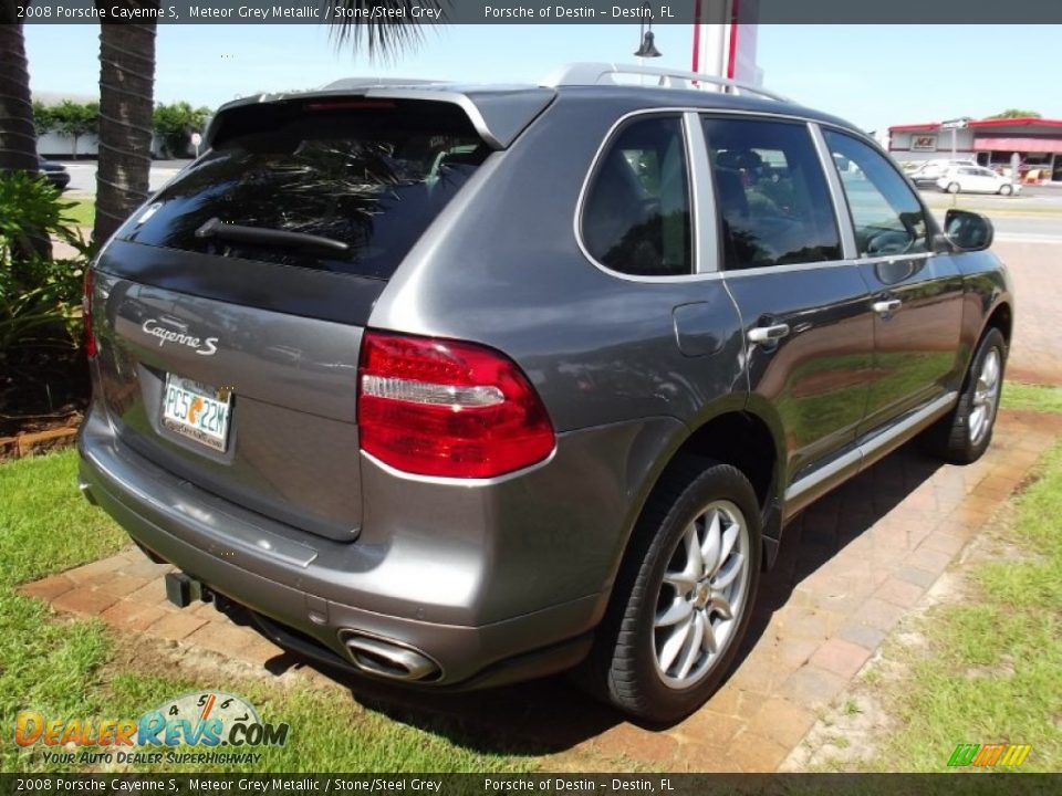 2008 Porsche Cayenne S Meteor Grey Metallic / Stone/Steel Grey Photo #5