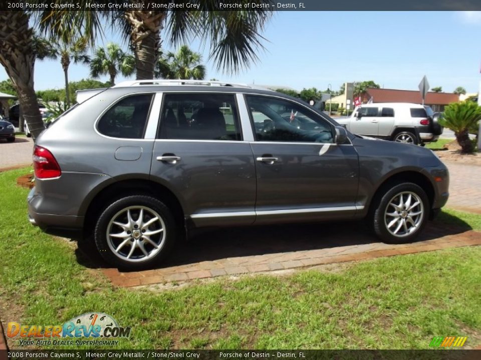 2008 Porsche Cayenne S Meteor Grey Metallic / Stone/Steel Grey Photo #6