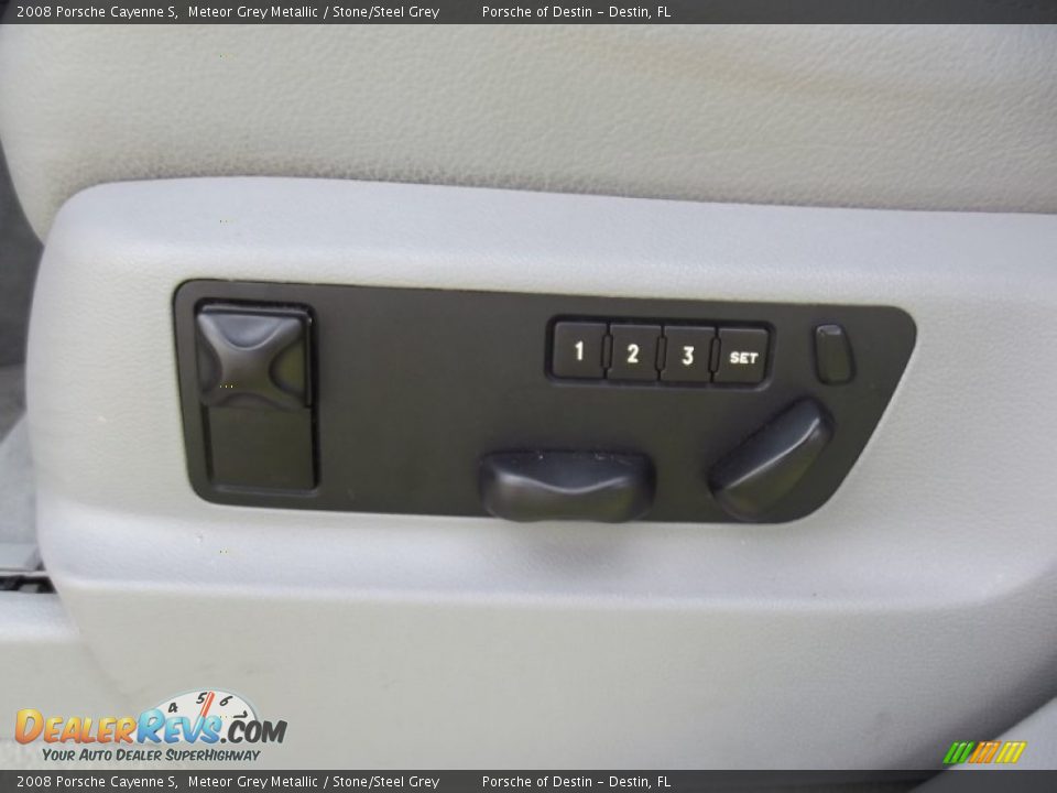 2008 Porsche Cayenne S Meteor Grey Metallic / Stone/Steel Grey Photo #11