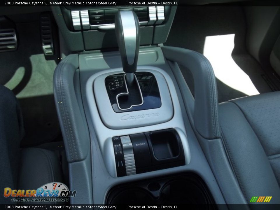 2008 Porsche Cayenne S Meteor Grey Metallic / Stone/Steel Grey Photo #13